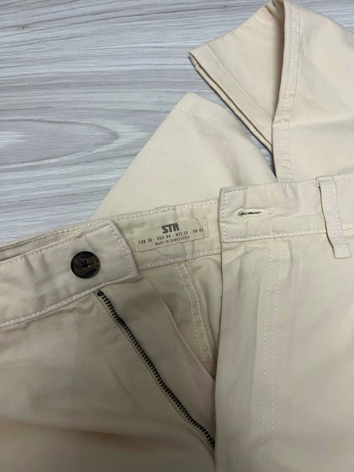 Stradivarius bej kargo bol pantolon - Görsel 3