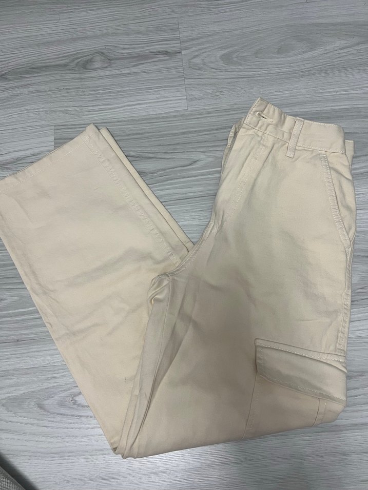 Stradivarius bej kargo bol pantolon - Görsel 2