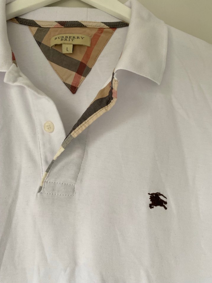 Burberry Pamuklu Erkek Polo Tişört - Görsel 2