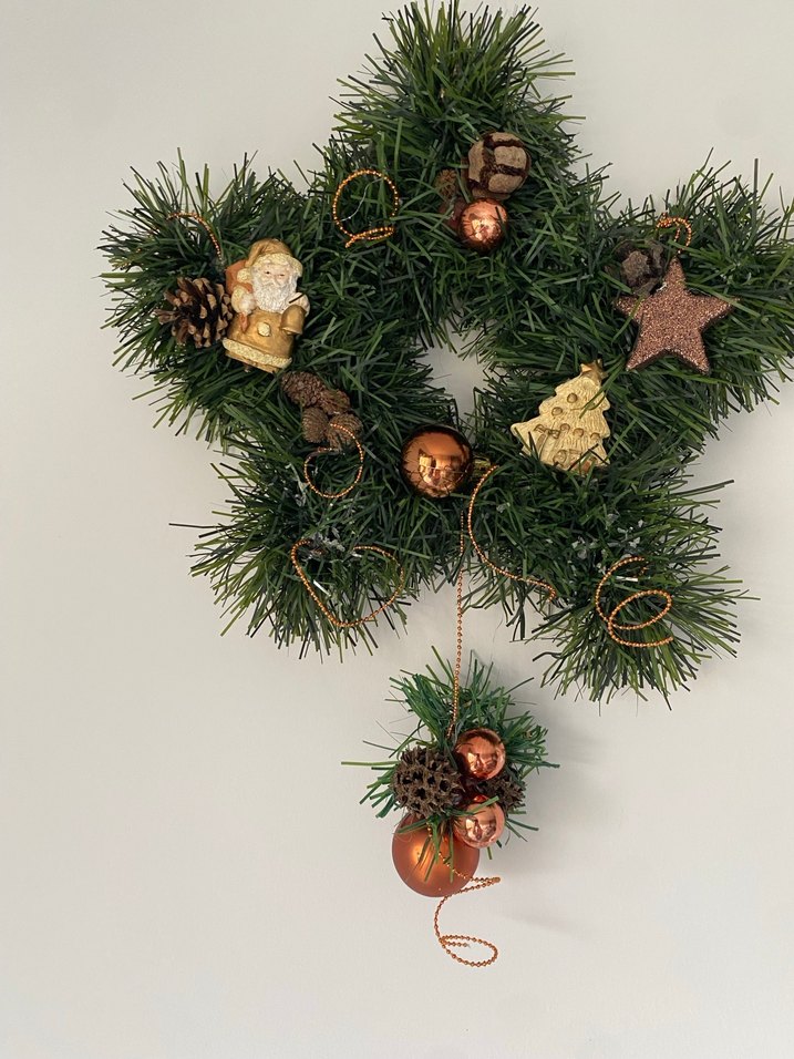 Yıldız  Yılbaşı kapı süsü - Görsel 2