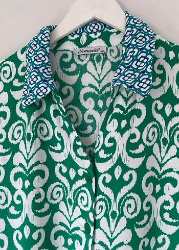 Sementa Düğmeli Uzun Elbise - Görsel 3