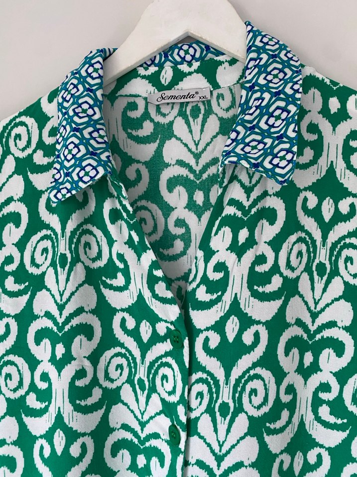 Sementa Düğmeli Uzun Elbise - Görsel 3