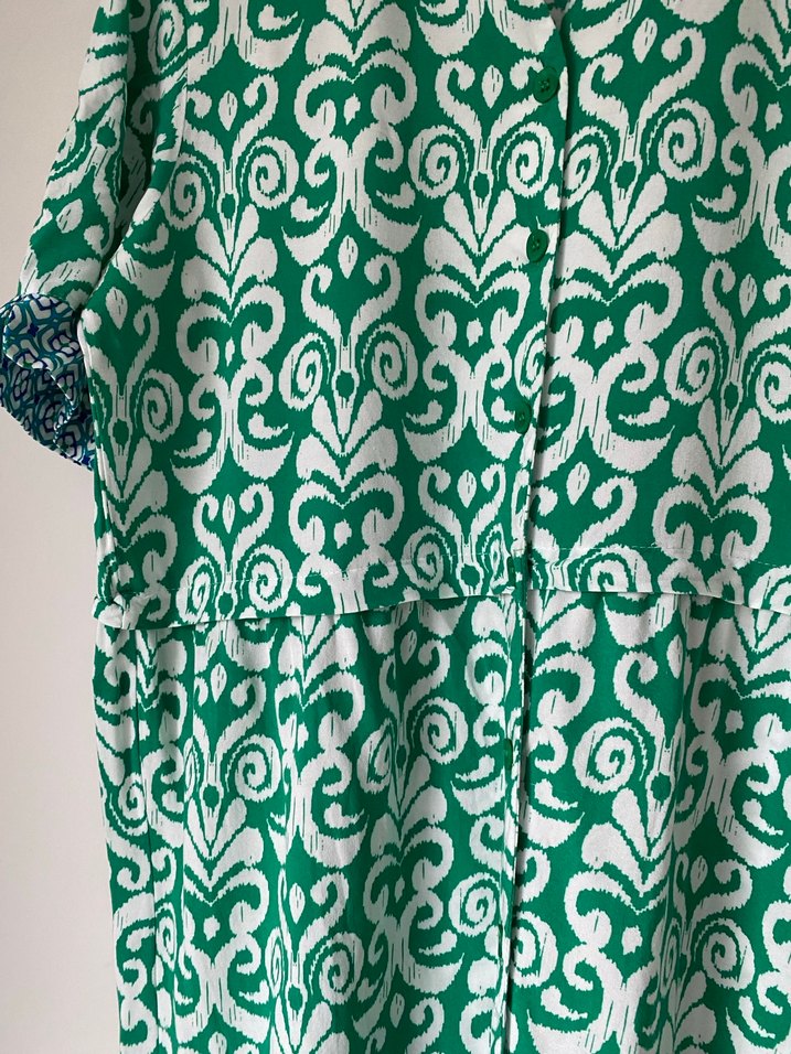 Sementa Düğmeli Uzun Elbise - Görsel 2