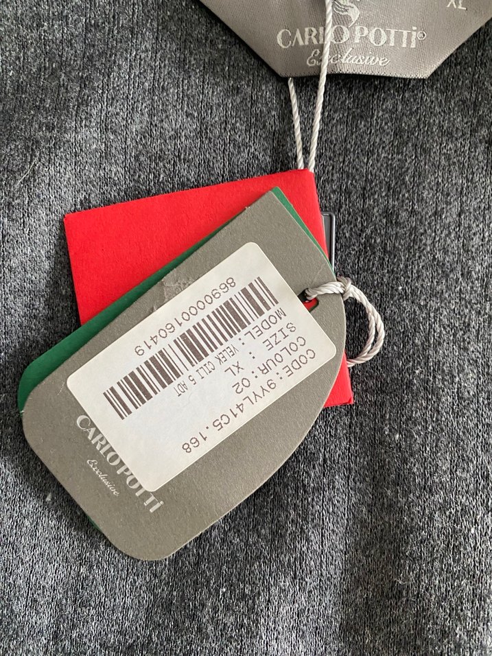 Düğmeli Gri Yelek etiketli - Görsel 4