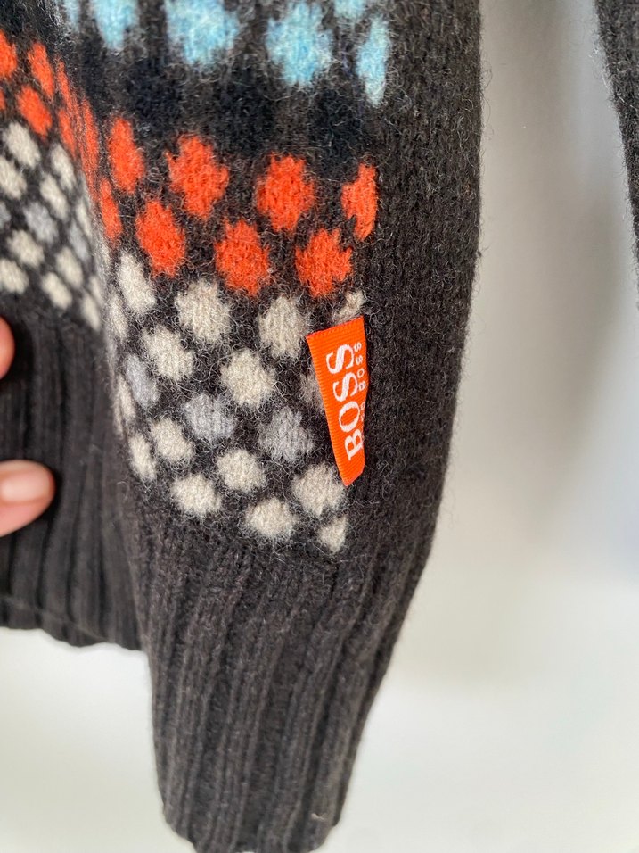 Boss orijinal yurtdışı dan alındı Yün Yüksek Yaka kazak - Görsel 4