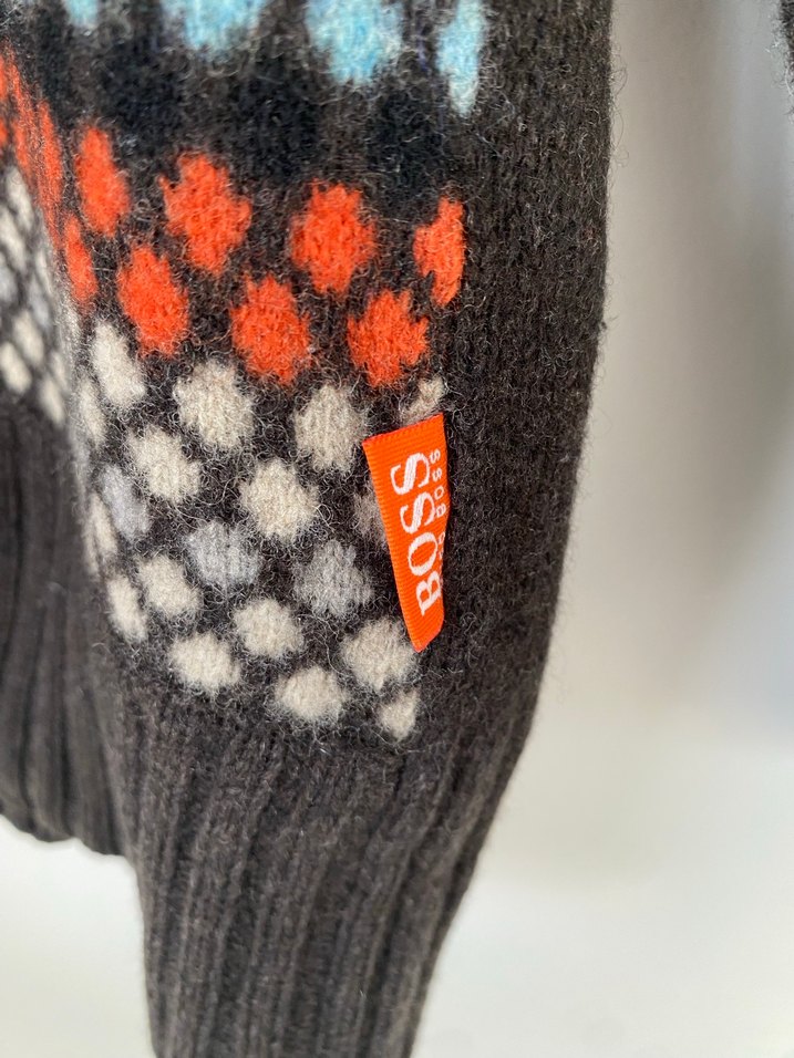 Boss orijinal yurtdışı dan alındı Yün Yüksek Yaka kazak - Görsel 5
