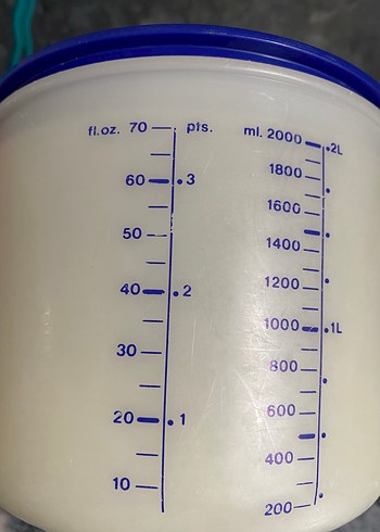 Tupperware Tupperware kek karıştırma Kabı Kapaklı 1.8L
