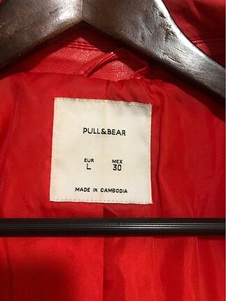 l Beden Pull & Bear deri ceket