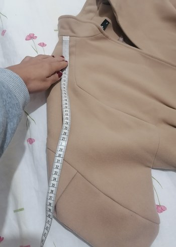 Bej Kısa Kollu Midi Kadın Kaban - Görsel 7