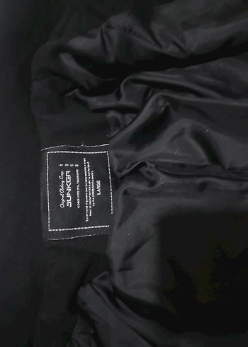 Düğmeli Siyah Kadın Midi kaban - Görsel 6