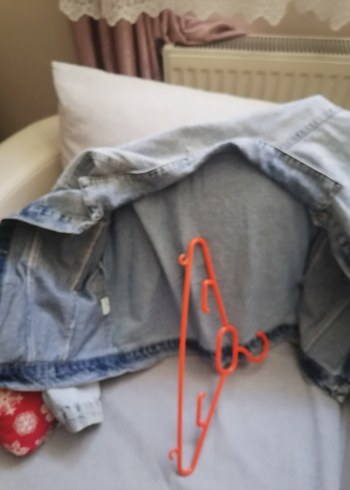 Gri Düğmeli Kadın Denim Ceket - Görsel 4