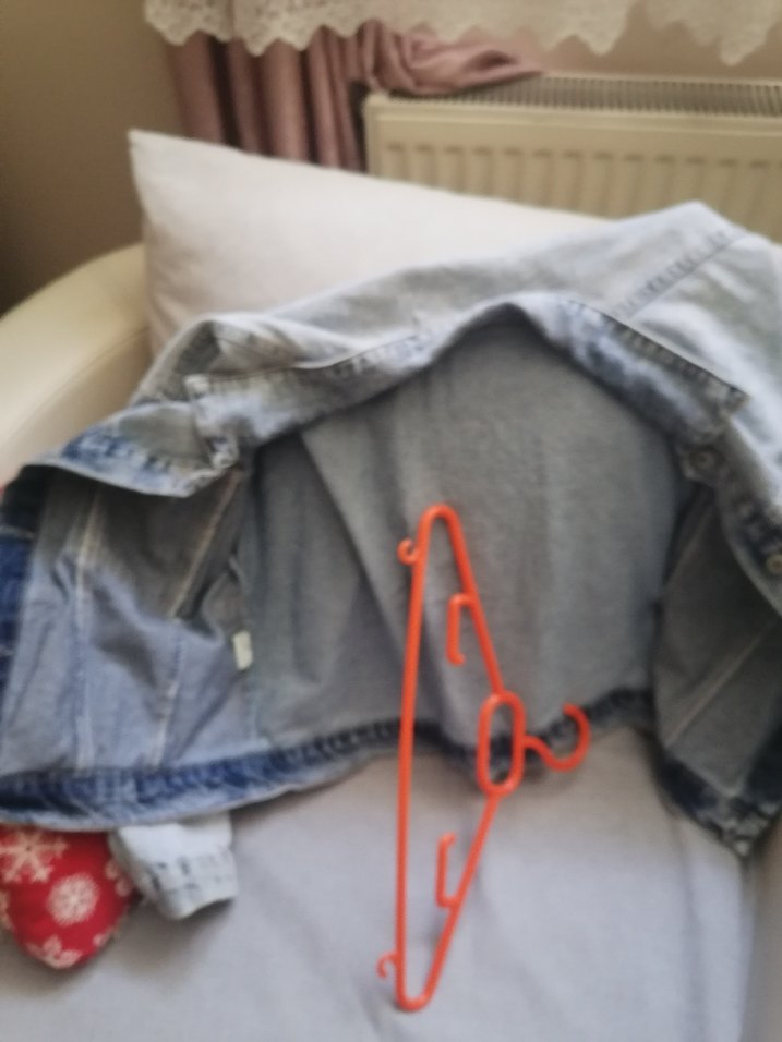 Gri Düğmeli Kadın Denim Ceket - Görsel 4