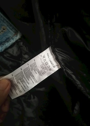 Kadın Mavi Düğmeli Denim Ceket - Görsel 6