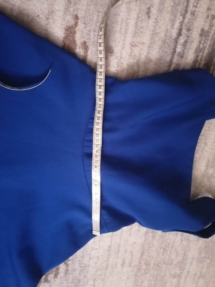 Mavi Uzun Abiye Elbise - Görsel 4