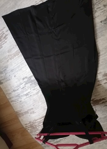 Uzun Siyah Straplez Gotik Elbise - Görsel 3