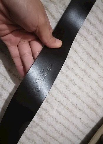 Bej Deri Tokalı Kadın  hakiki deri Kemer - Görsel 4