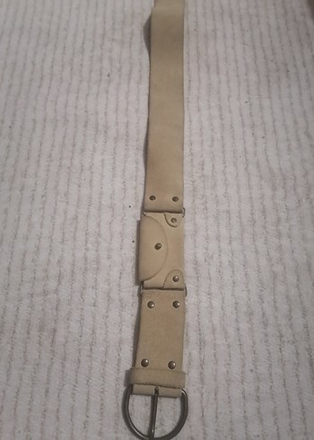 Bej Deri Kadın hakiki deri Kemer - Görsel 3