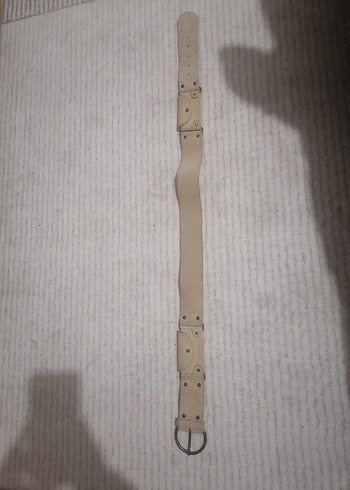 Bej Deri Kadın hakiki deri Kemer - Görsel 2