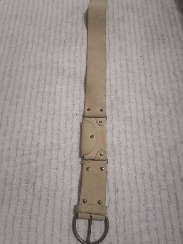 Bej Deri Kadın hakiki deri Kemer - Görsel 3