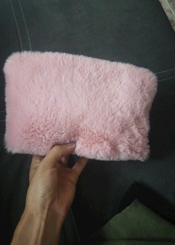 Pembe Peluş Kadın Portföy kalemlik