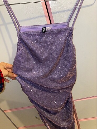 xs Beden mor Renk H&M elbise