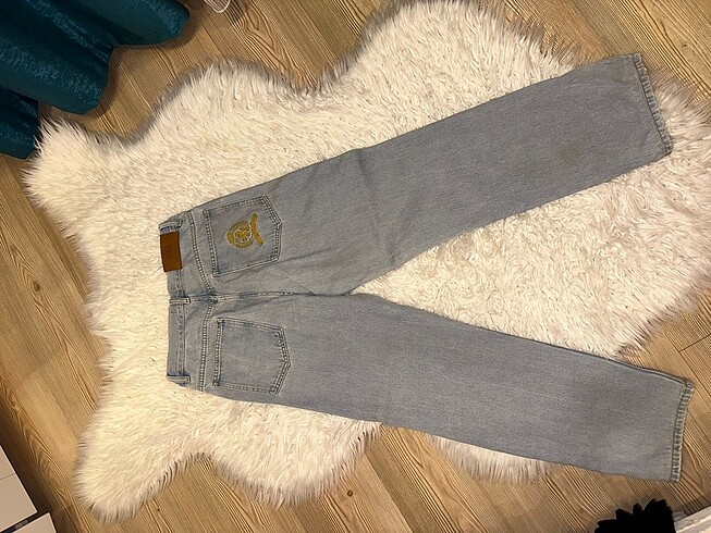 36 Beden mavi Renk Mom jean