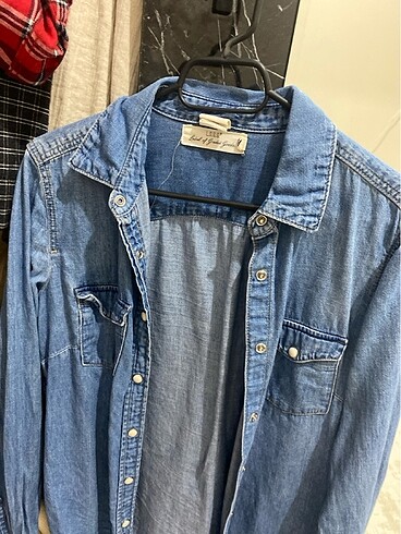 s Beden mavi Renk Pull bear jean gömlek