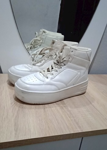 Beyaz Platform Topuklu Kadın bot - Görsel 2