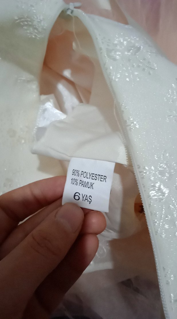 Kız Çocuk Pembe Tül Kat Kat Elbise - Görsel 4