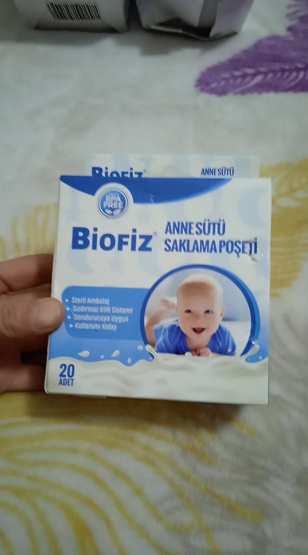 Beyaz Klasik Göğüs Pedi ve Anne Sütü Saklama Poşeti - Görsel 2