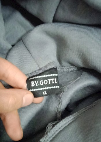 Gri Kapüşonlu Rahat Kesim Sweatshirt kışlık polar takım - Görsel 7