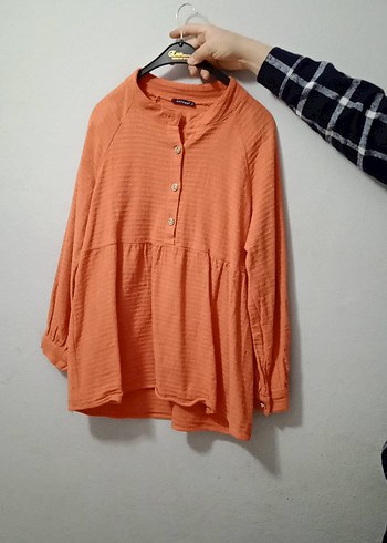 Bol Kesim Keten Hamile Bluz pantolon takım - Görsel 4