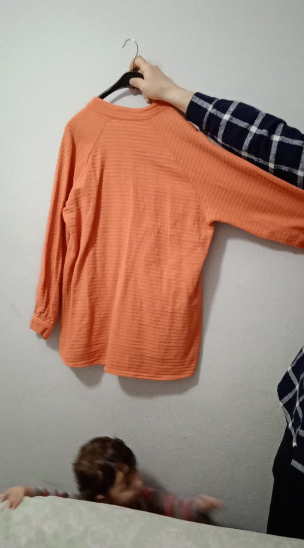 Bol Kesim Keten Hamile Bluz pantolon takım - Görsel 5