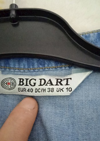 kemerli kot elbise - Görsel 4