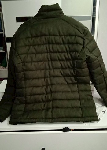 Koyu yeşil Fermuarlı Erkek Günlük Mont - Görsel 3