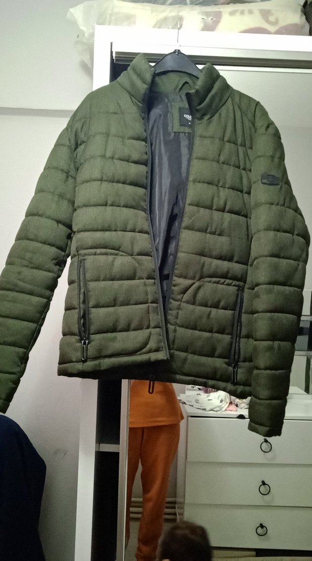 Koyu yeşil Fermuarlı Erkek Günlük Mont - Görsel 2