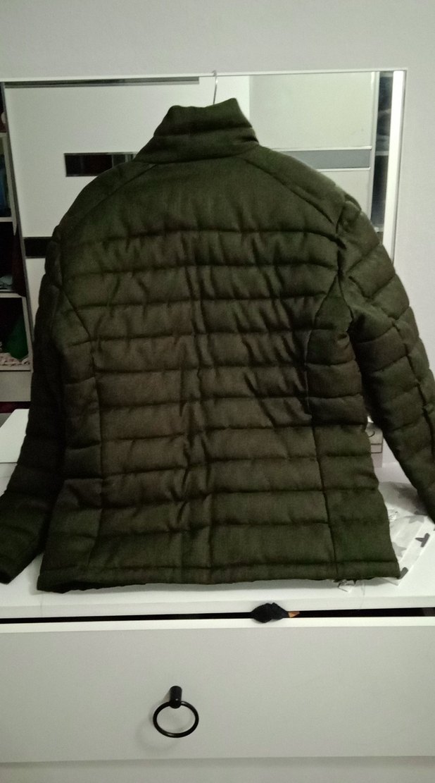 Koyu yeşil Fermuarlı Erkek Günlük Mont - Görsel 3