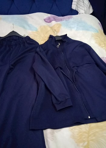 Kadın Lacivert Mini Fermuarlı Ceket pantolon pantolon - Görsel 3