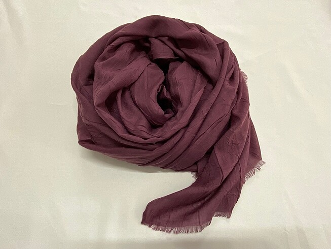Soft mor bambu kraş şal
