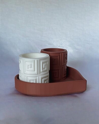 Pinterest Tarzı Mumluk Set