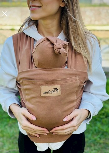 Pastel Kahverengi Bebek Kanguru - Görsel 2