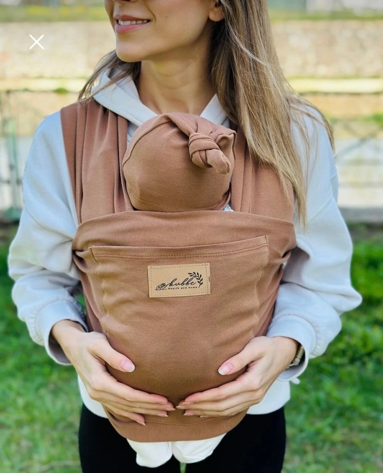 Pastel Kahverengi Bebek Kanguru - Görsel 2