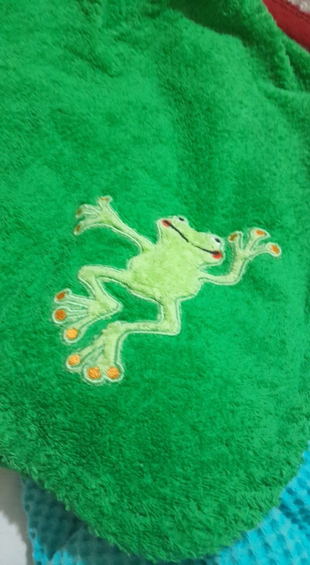 Yeşil Nakışlı Erkek Çocuk Bornozu - Görsel 2