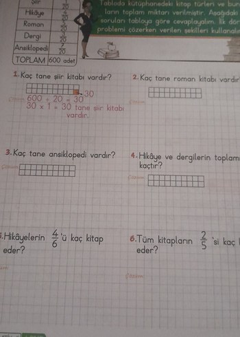 4. Sınıf Matematik Kazanım Çalışma Kitabı 2. Kitap