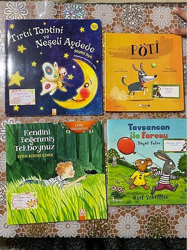 6 adet çocuk okuma kitabı