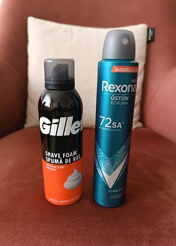 Gillette Erkek Tıraş Köpüğü ve Rexona Deodorant - Görsel 2