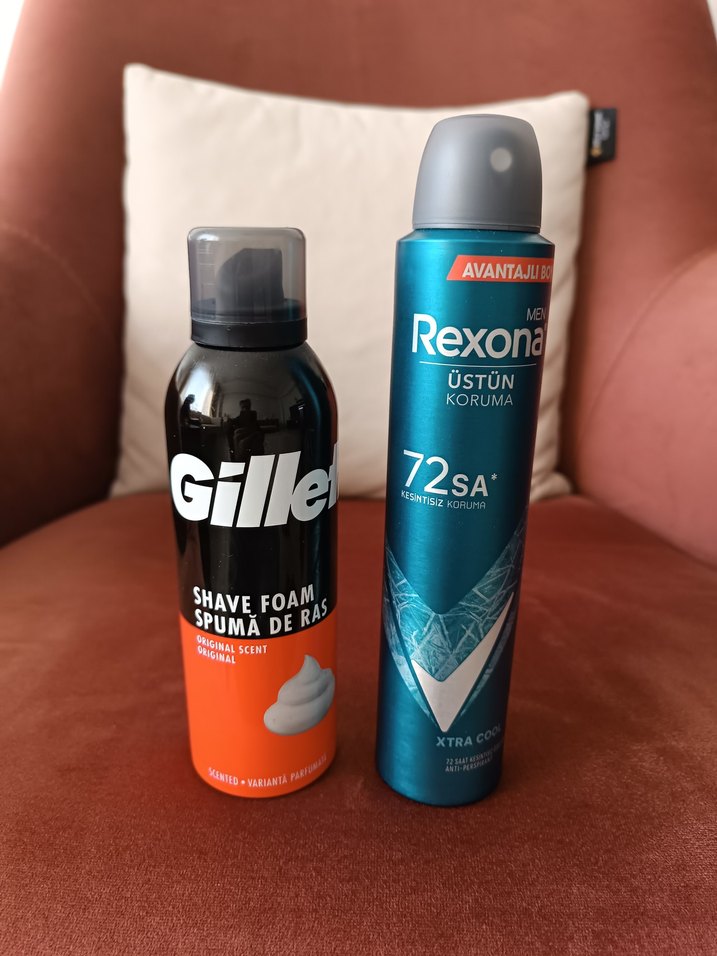 Gillette  Erkek Tıraş Köpüğü ve Rexona Deodorant - Görsel 2