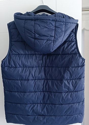 Erkek Kapüşonlu Fermuarlı Lacivert Yelek - Görsel 7