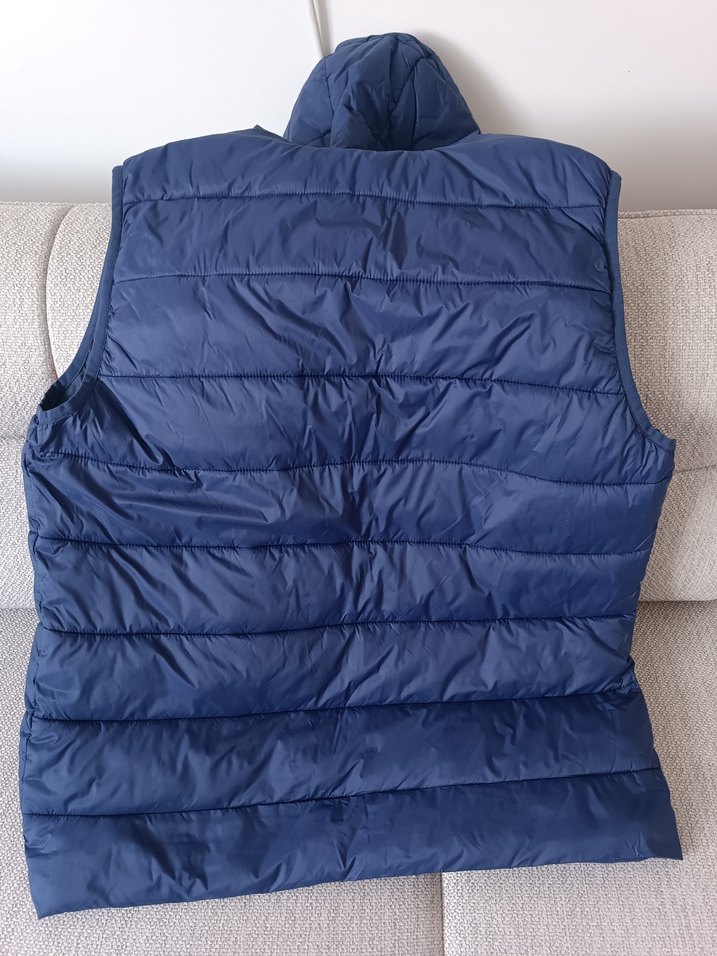 Erkek Kapüşonlu Fermuarlı Lacivert Yelek - Görsel 4