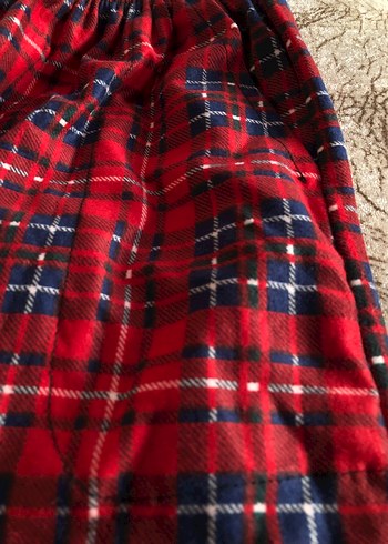 Kırmızı Ekoseli Pijama Altı - Görsel 3